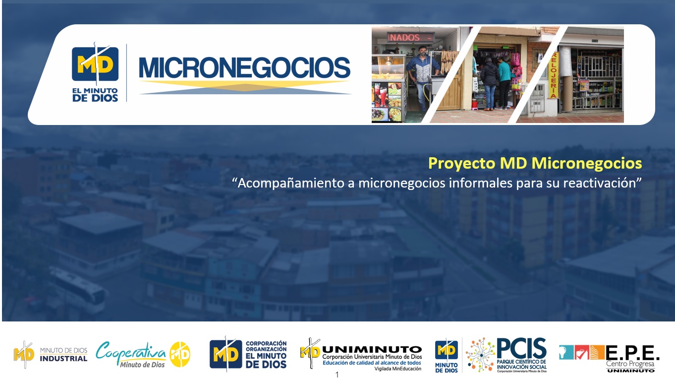 Proyecto Economía para la Gente - Micronegocios, una iniciativa que le apunta a la reactivación económica